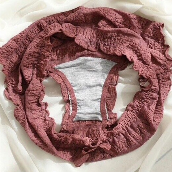 Lavender Plus size Lace panties, Puffed Lace, pocket Lace, Lolita Panties - Picture 2 of 5